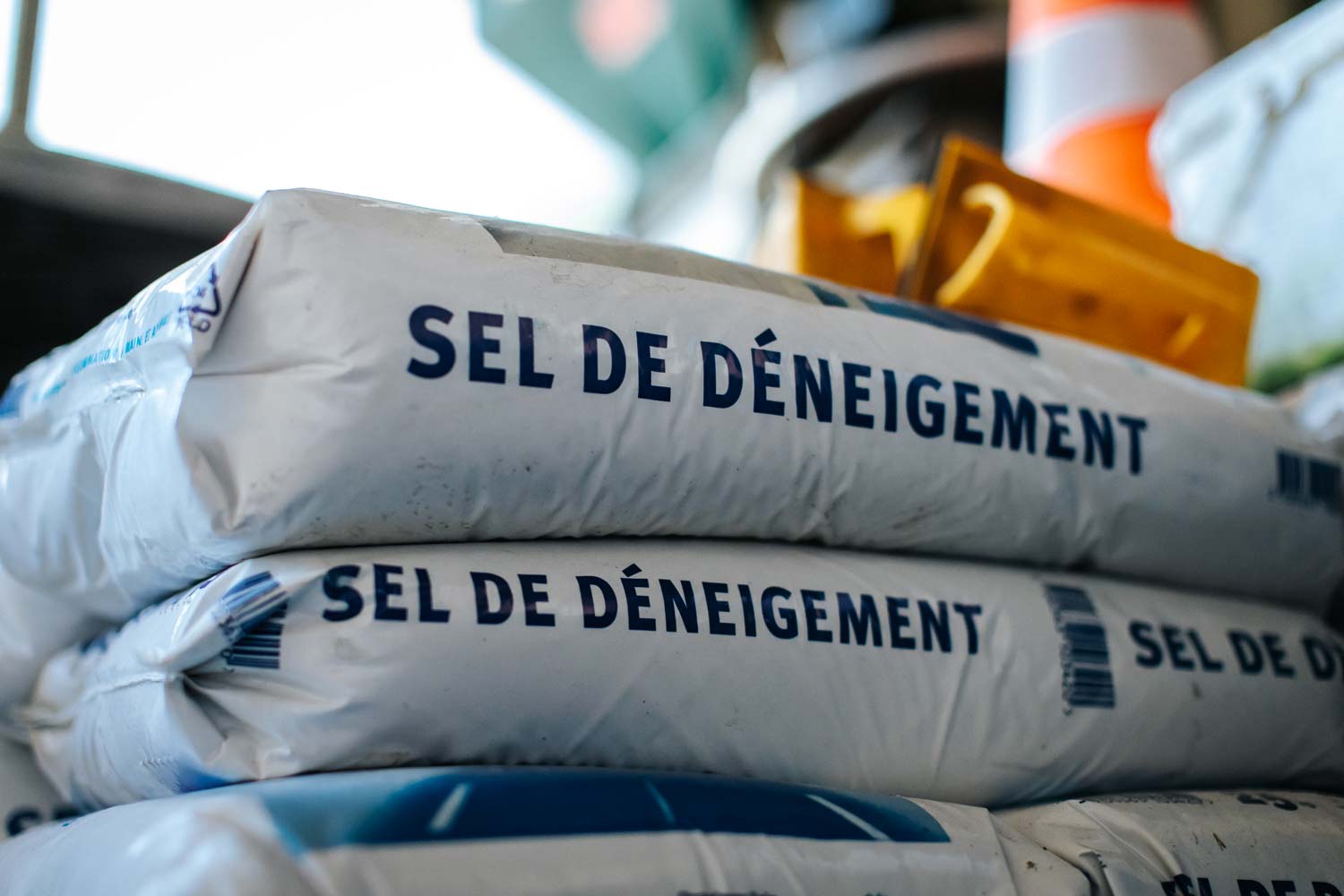 Photo de sac de sel de déneigement